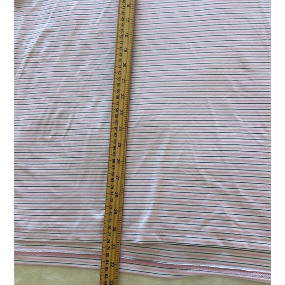 RLX Ralph Lauren Mens Polo Shirt Extra Large Pink White Performance Golf Stretch - Picture 6 of 8